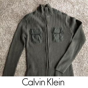 Calvin Klein Army Green Sweater